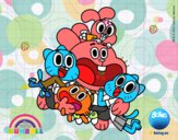 Gumball y amigos contentos