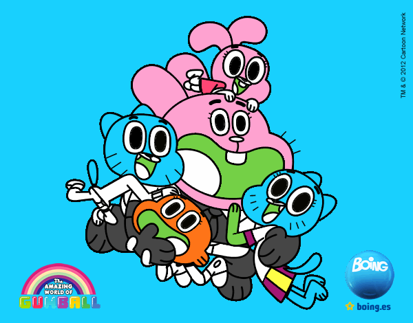 Gumball y amigos contentos