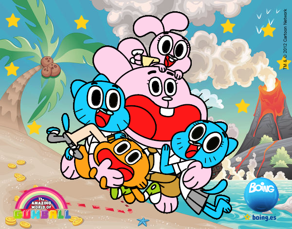 Gumball y amigos contentos