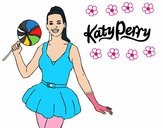 Dibujo Katy Perry con piruleta pintado por Potte