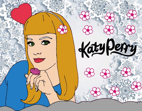 Dibujo Katy Perry pintado por tilditus