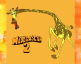 Dibujo Madagascar 2 Melman 2 pintado por Jaramill