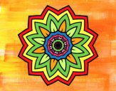 Dibujo Mandala flor de girasol pintado por martasol