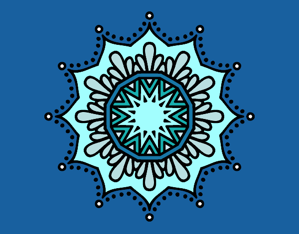 Mandala flor de nieve