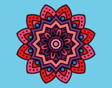 Dibujo Mandala flor natural pintado por impira