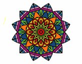 Dibujo Mandala frutal pintado por susquasim