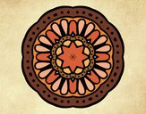 Dibujo Mandala mosaico pintado por tilditus