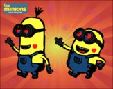 Dibujo Minions - Tom y Dave pintado por solaguirre
