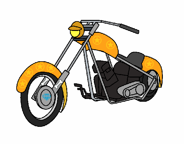 Dibujo Moto 1 pintado por tilditus