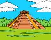 Dibujo Pirámide de Chichén Itzá pintado por Tenochrey