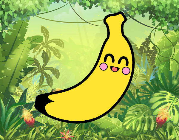 Plátano kawaii