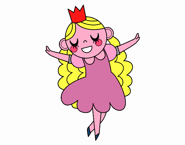 Dibujo Princesa felicidad pintado por tilditus