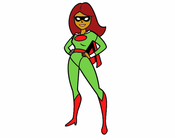 Dibujo Superheroina pintado por Tenochrey