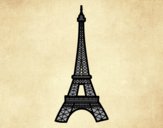 Dibujo Torre Eiffel pintado por superbea