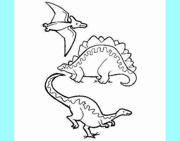 Tres clases de dinosaurios