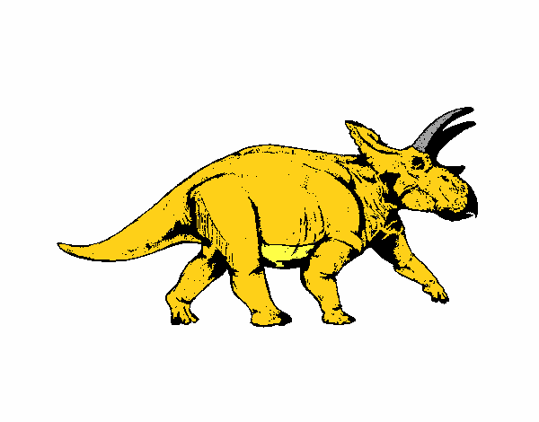 Dibujo Triceratops 1 pintado por tilditus