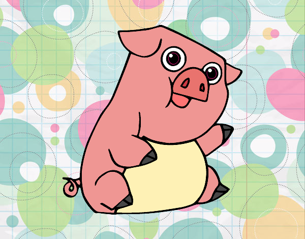 Dibujo Un cerdo  pintado por superbea