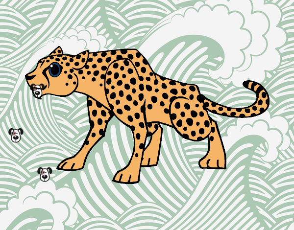 Dibujo Un leopardo pintado por Jaramill