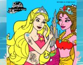 Barbie se despiede de la reina sirena