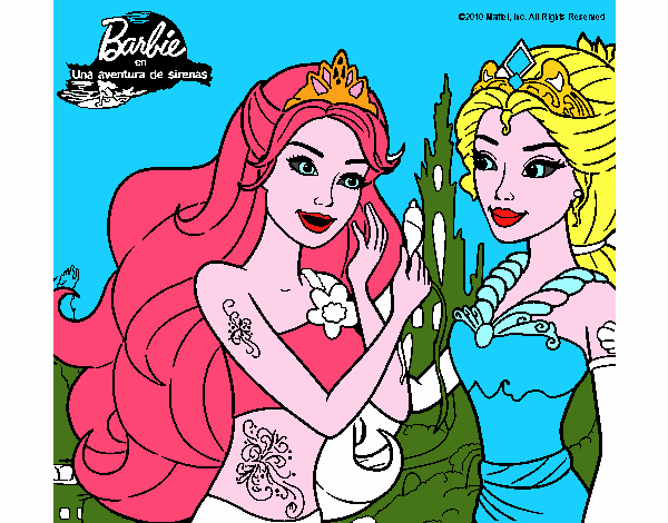 Barbie se despiede de la reina sirena