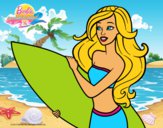 Barbie va a surfear