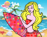 Barbie va a surfear