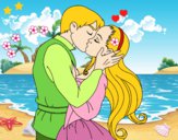 Dibujo Beso de amor pintado por LunaLunita
