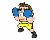 Dibujo Boxeador defendiendo pintado por joseraul