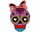 Calavera mejicana con lazo