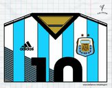 Camiseta del mundial de fútbol 2014 de Argentina