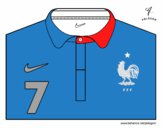 Camiseta del mundial de fútbol 2014 de Francia