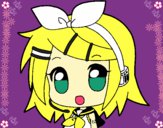 Dibujo Chibi RIN kagamine pintado por neko0101