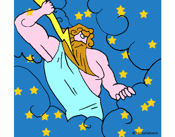 Dibujo de Dios Zeus pintado por en Dibujos.net el día 28 ...