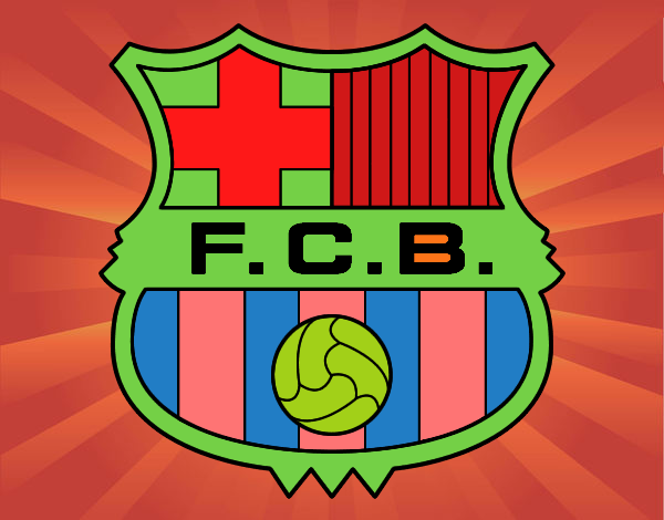 Dibujo Escudo del F.C. Barcelona pintado por Pepota67
