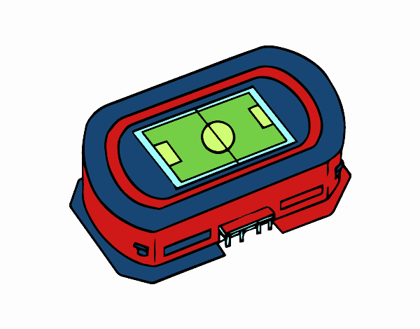 Dibujo de Estadio de fútbol pintado por en Dibujos.net el ...