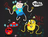 Finn y Jake escuchando música