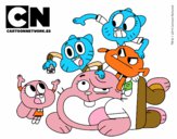 Dibujo Grupo de Gumball pintado por joseraul