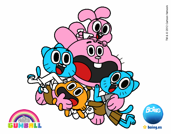 Gumball y amigos contentos