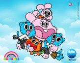 Gumball y amigos contentos