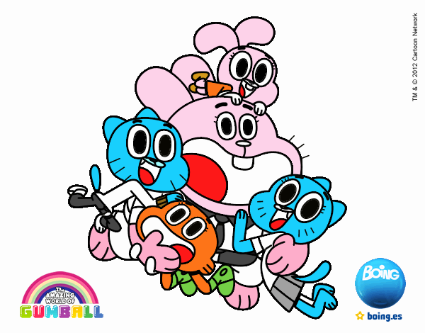 Gumball y amigos contentos