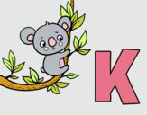 Dibujo K de Koala pintado por KarlaItz