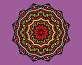 Dibujo Mandala con estratos pintado por tilditus