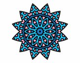 Dibujo Mandala estrella pintado por tilditus