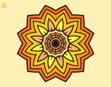 Mandala flor de girasol