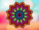 Dibujo Mandala flor de girasol pintado por Gorritz