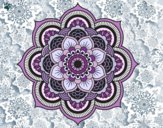 Dibujo Mandala flor oriental pintado por Majestic