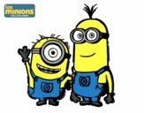 Dibujo Minions - Carl y Kevin pintado por RAMI2008