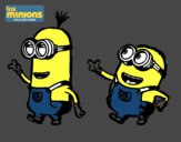 Dibujo Minions - Tom y Dave pintado por RAMI2008