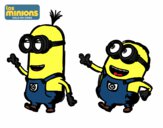 Dibujo Minions - Tom y Dave pintado por Nike107