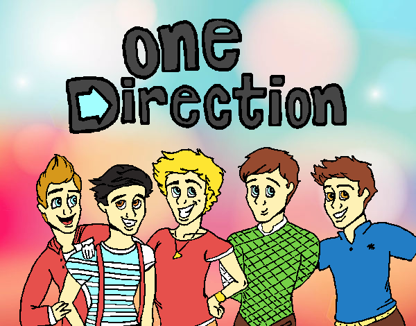 Dibujo One Direction 3 pintado por alexiabeli